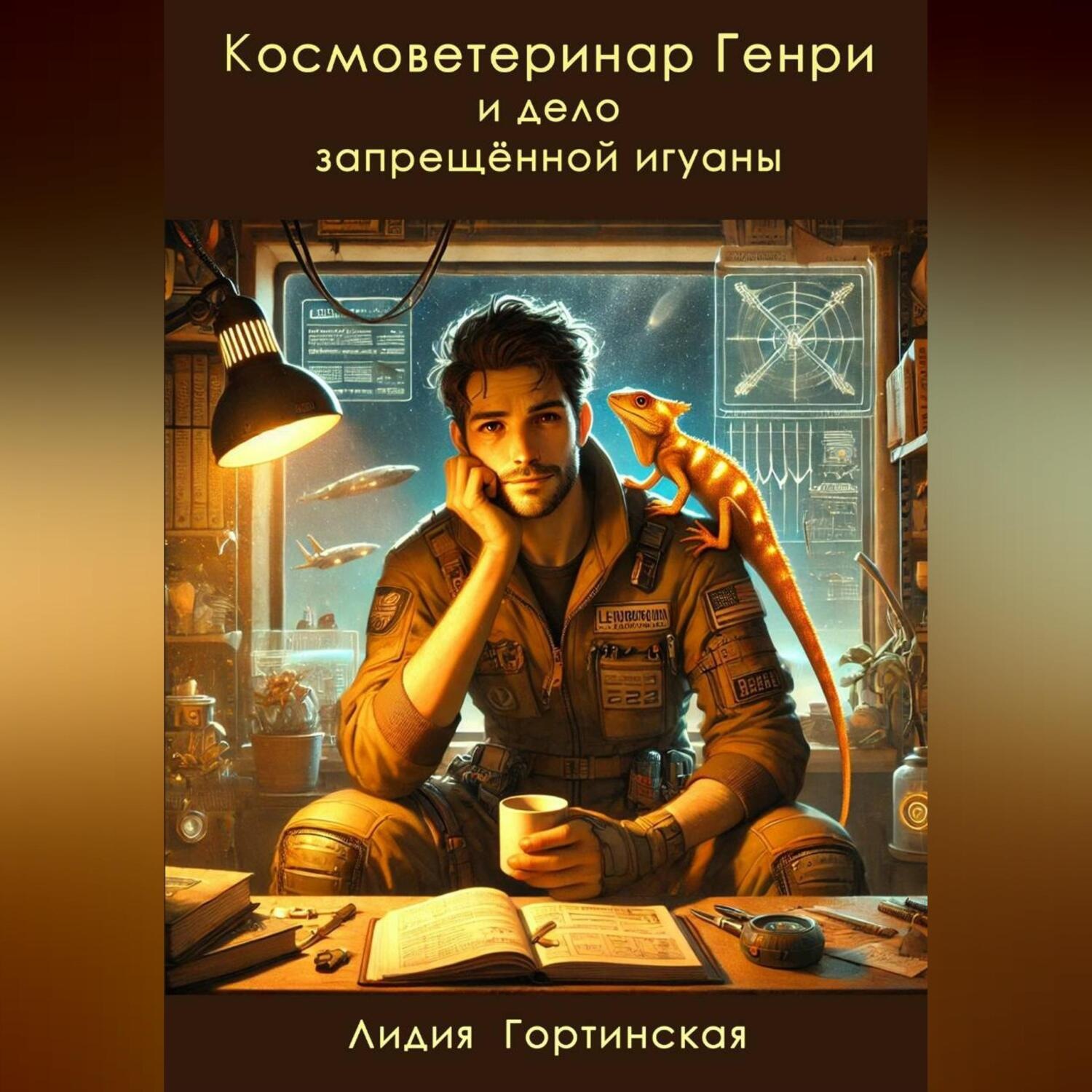 Обложка книги «Космоветеринар Генри и дело запрещённой игуаны»