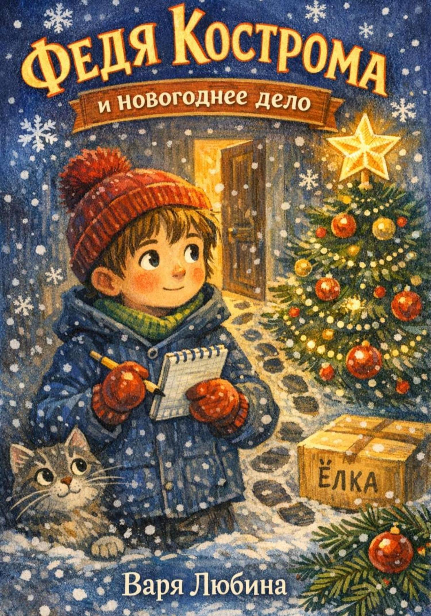 Обложка книги «Федя Кострома и новогоднее дело»