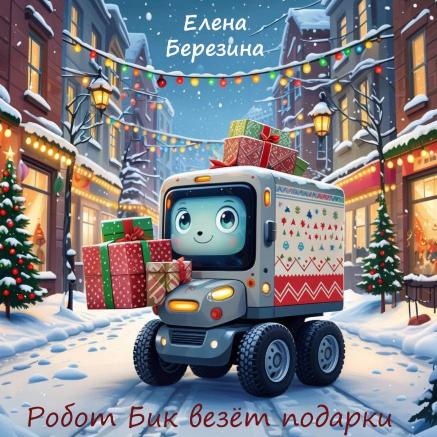Обложка книги «Робот Бик везёт подарки»