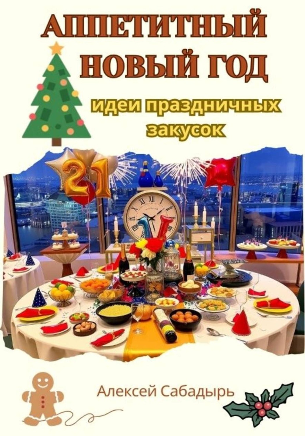 Обложка книги «Аппетитный Новый год: идеи праздничных закусок»