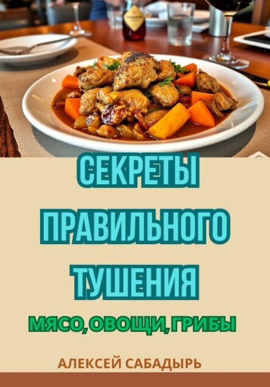 Обложка книги «Секреты правильного тушения: мясо, овощи, грибы»