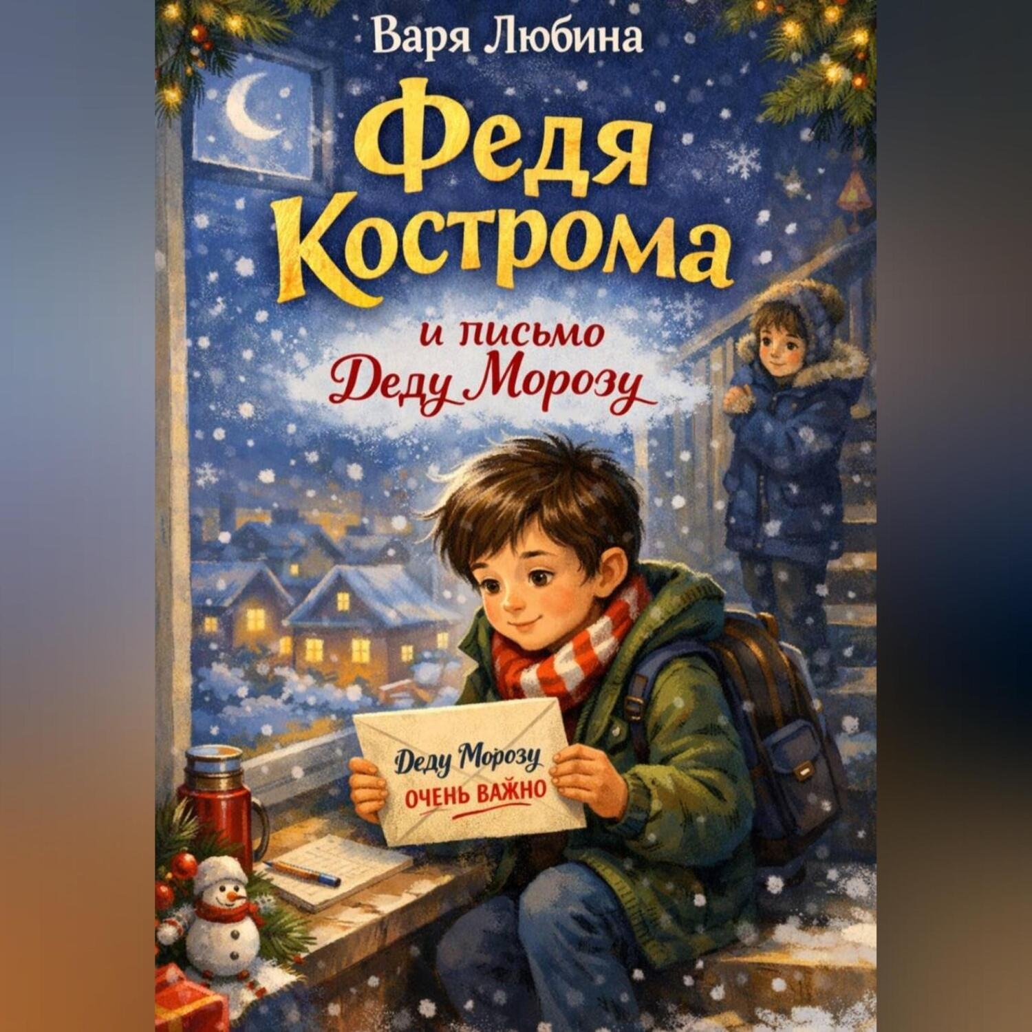 Обложка книги «Федя Кострома и письмо Деду Морозу»