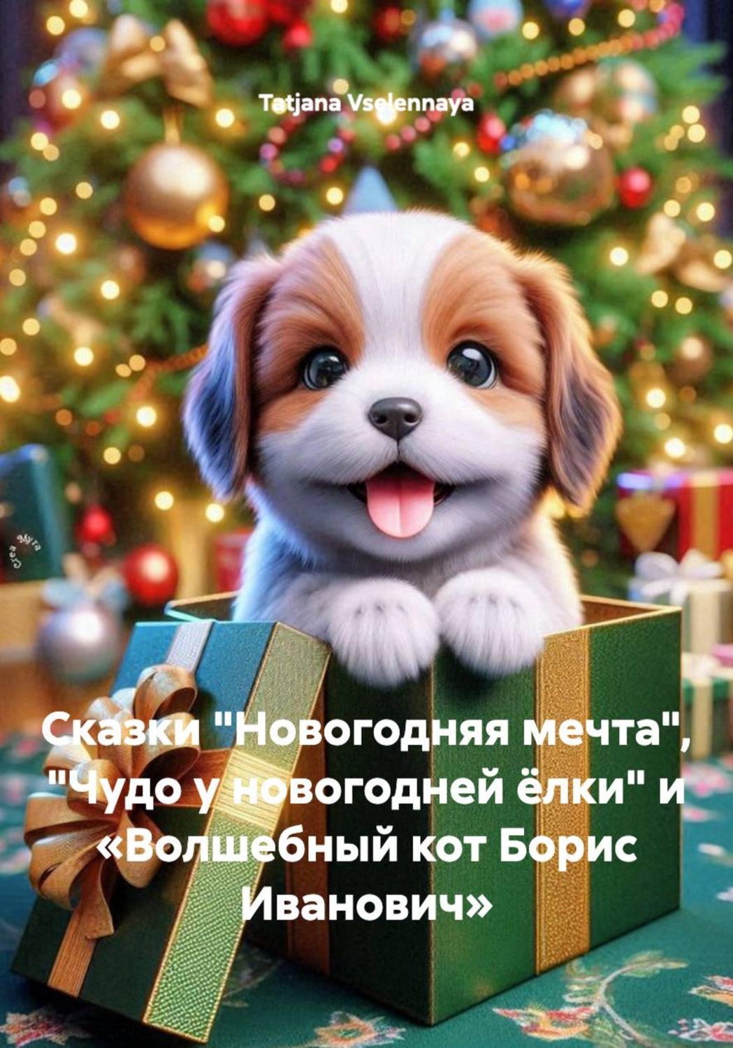 Обложка книги «Сказки "Новогодняя мечта", "Чудо у новогодней ёлки" и «Волшебный кот Борис Иванович»»