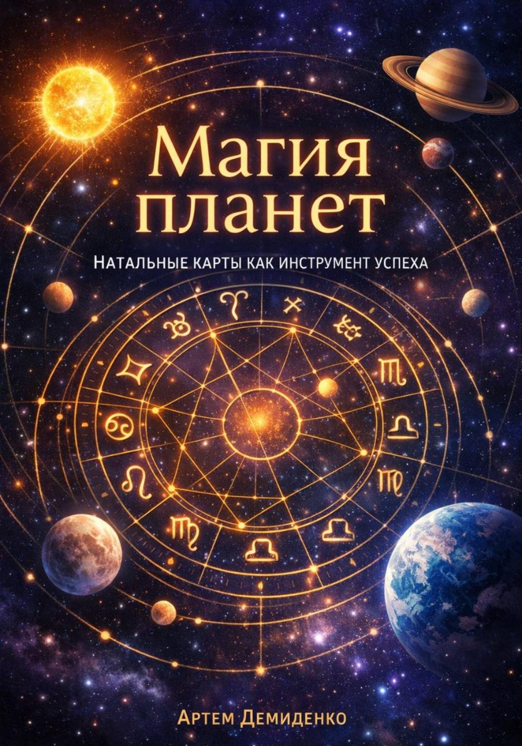 Обложка книги «Магия планет: Натальные карты как инструмент успеха»