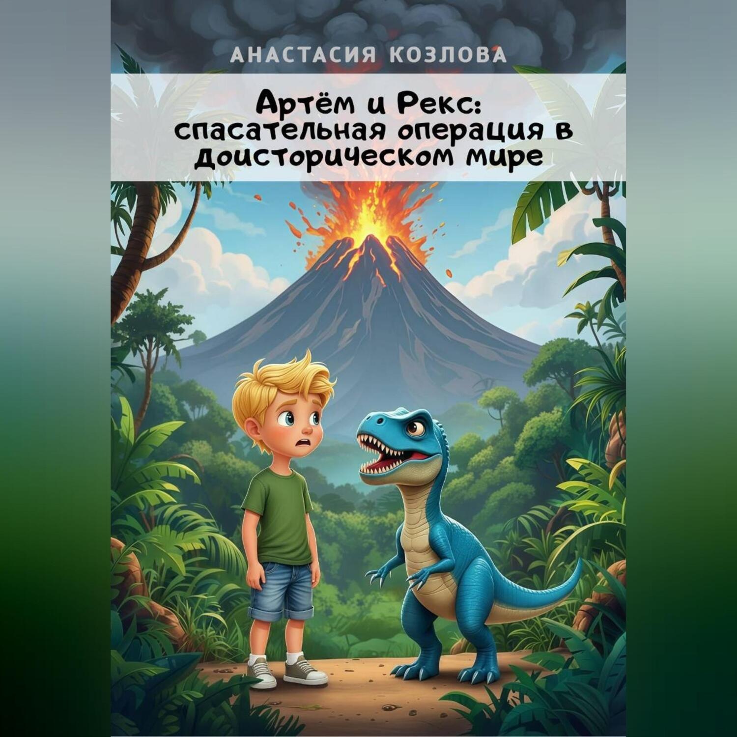 Обложка книги «Артём и Рекс: спасательная операция в доисторическом мире»