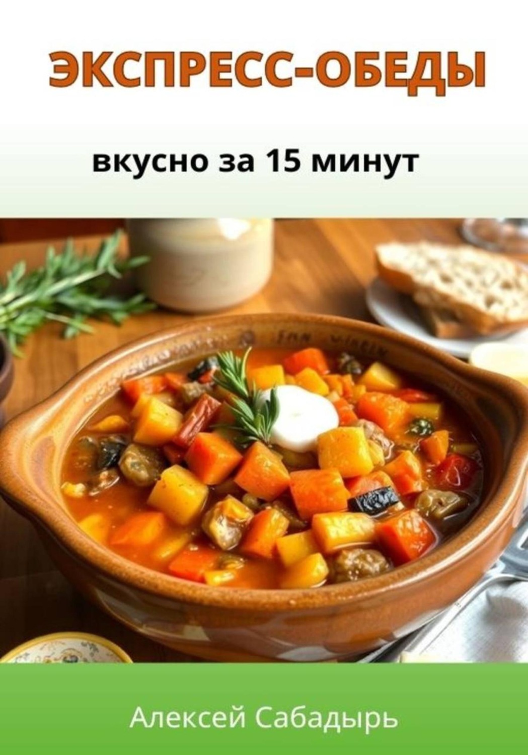 Обложка книги «Экспресс-обеды: вкусно за 15 минут»