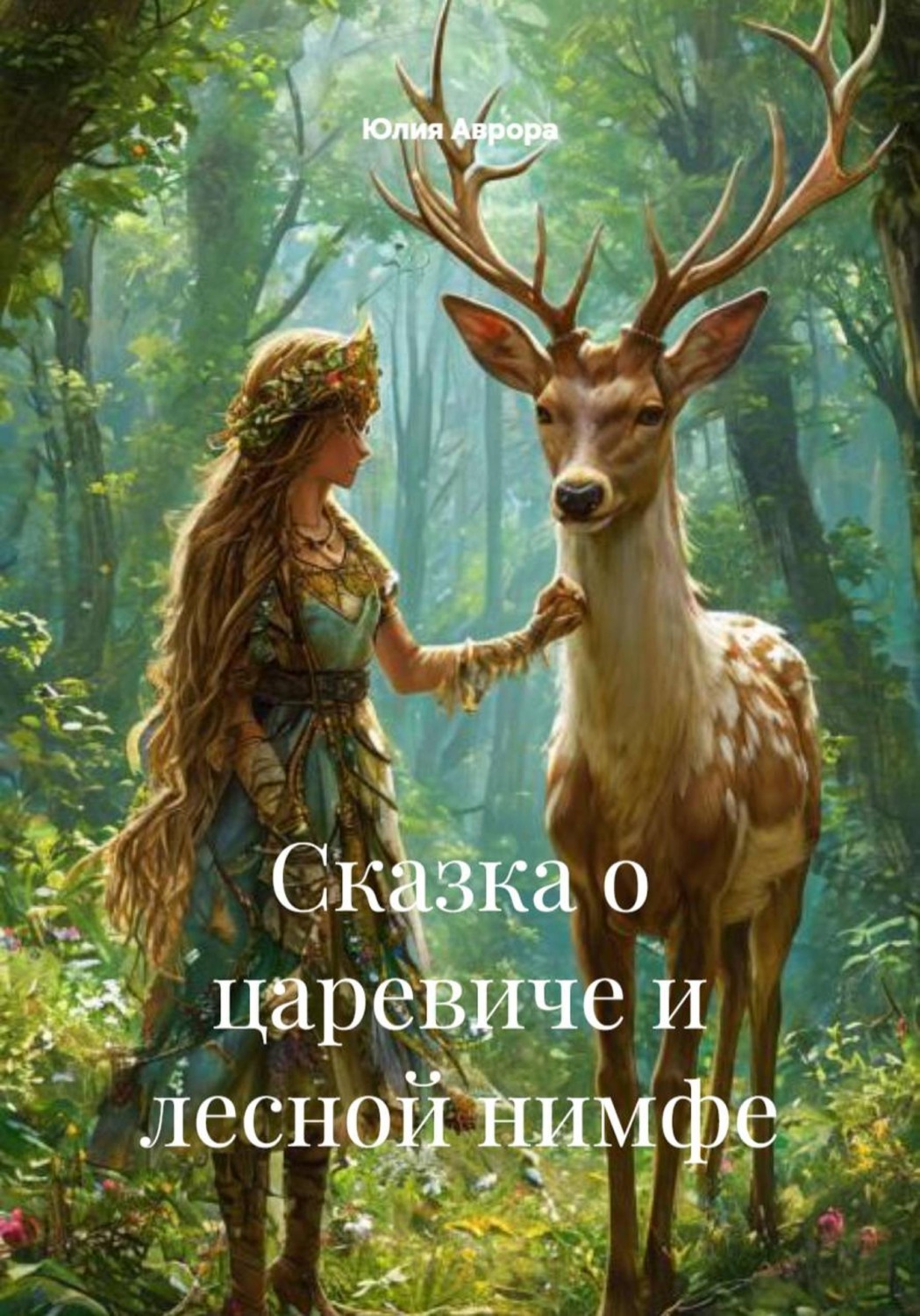 Обложка книги «Сказка о царевиче и лесной нимфе»