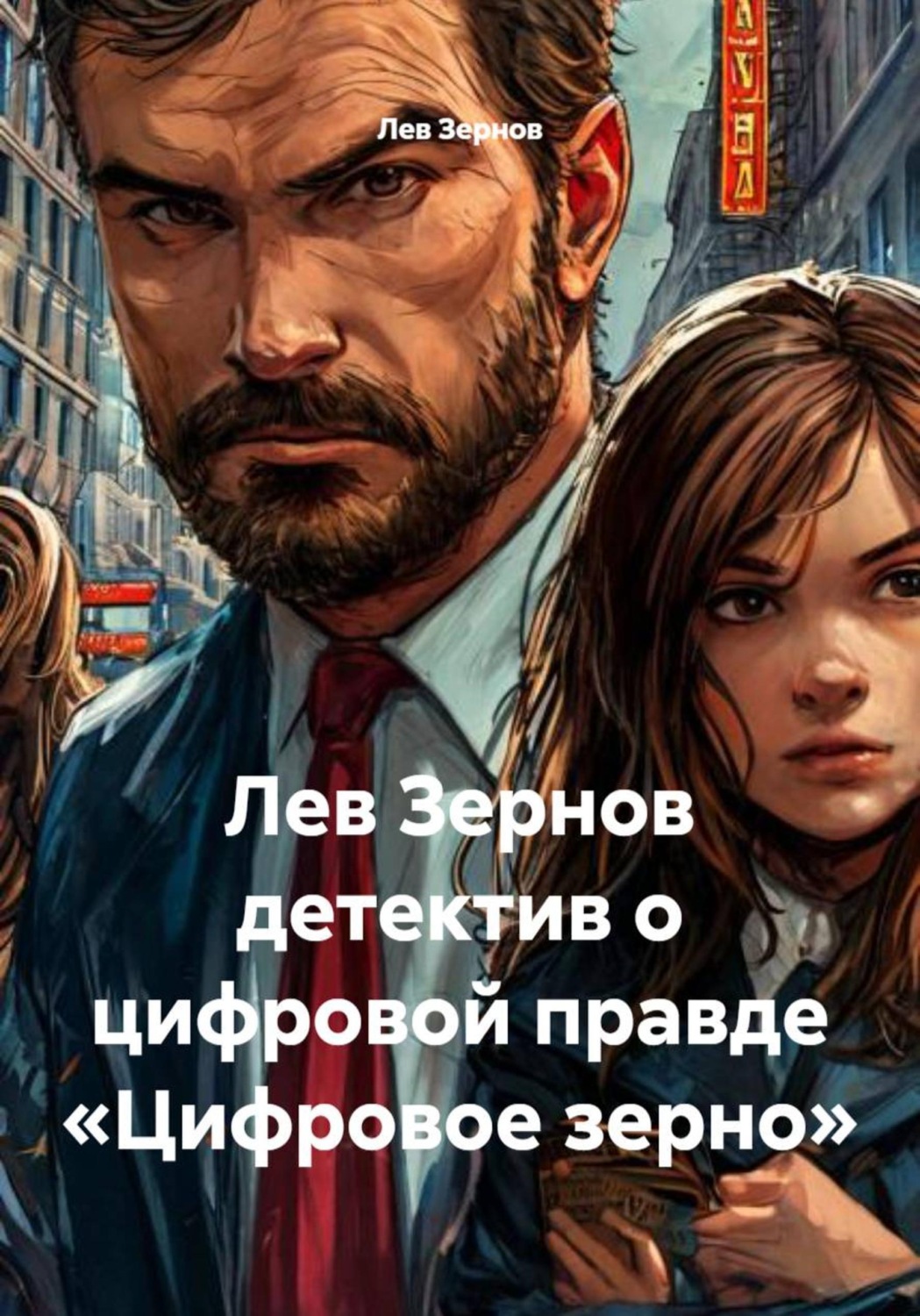 Обложка книги «Лев Зернов детектив о цифровой правде «Цифровое зерно»»