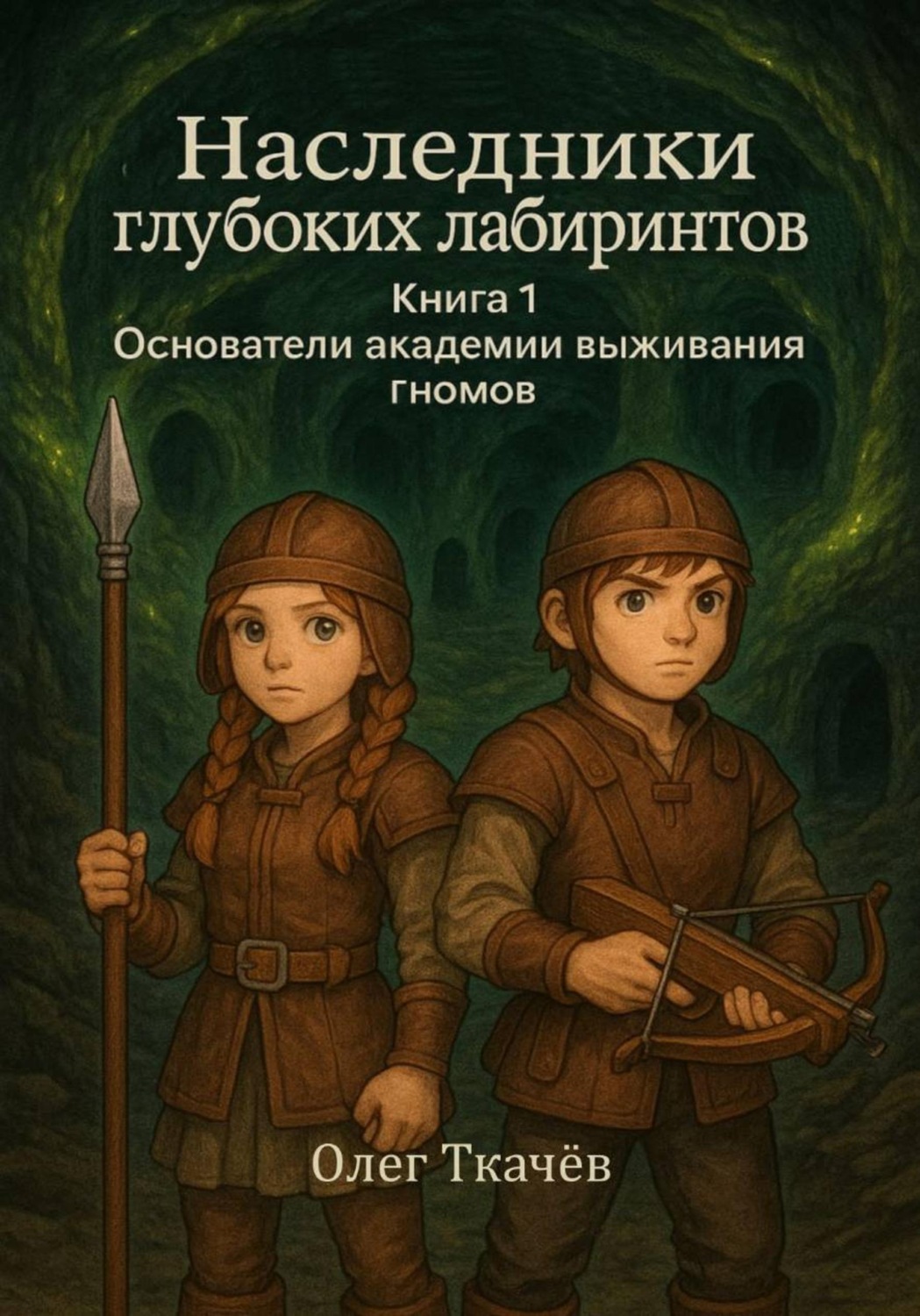 Обложка книги «Наследники глубоких лабиринтов. Книга 1. Основатели академии выживания гномов»