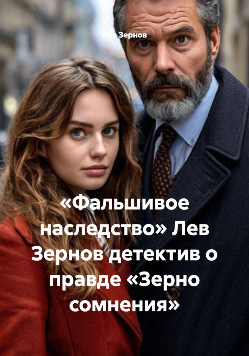 Обложка книги ««Фальшивое наследство» Лев Зернов детектив о правде «Зерно сомнения»»
