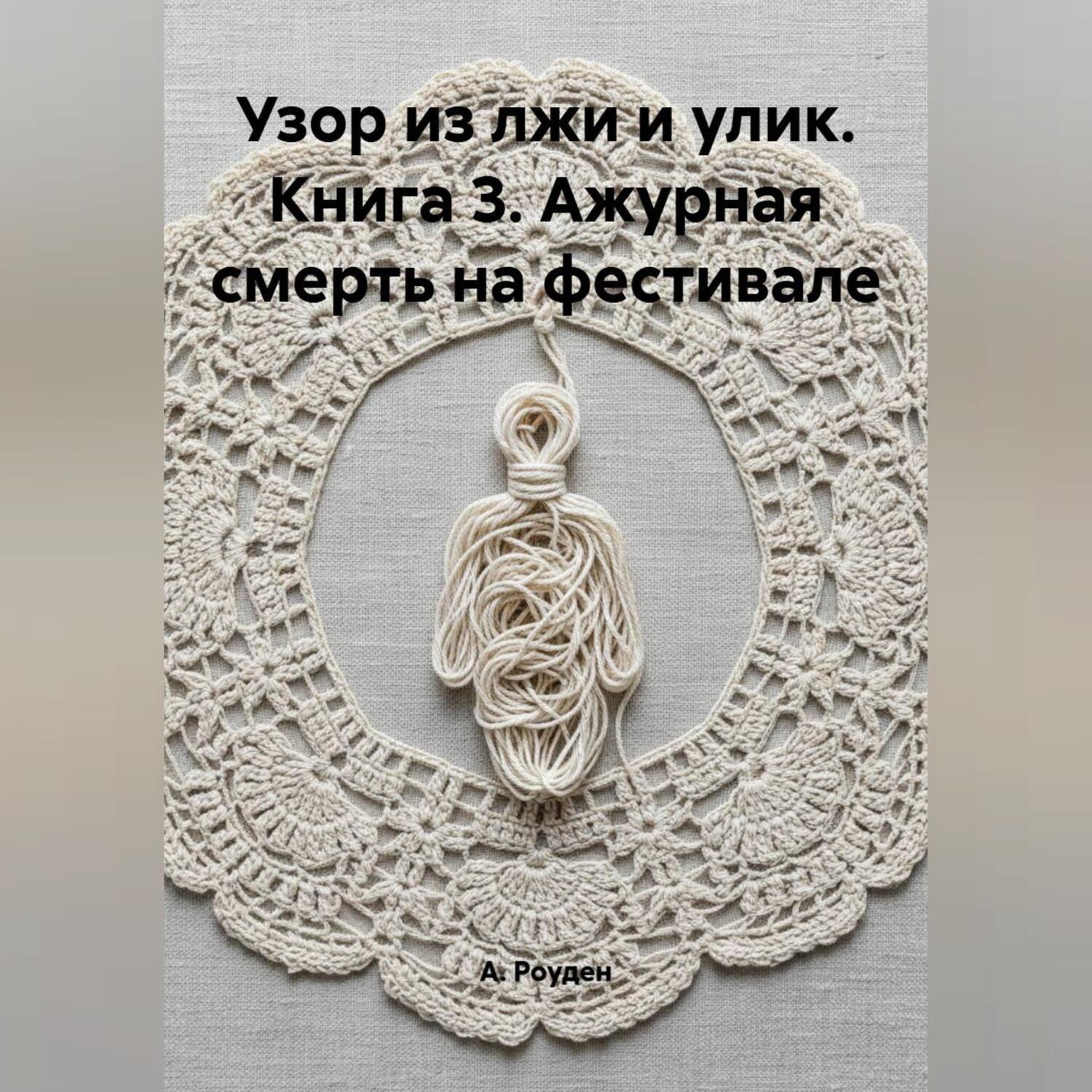 Обложка книги «Узор из лжи и улик. Книга 3. Ажурная смерть на фестивале»