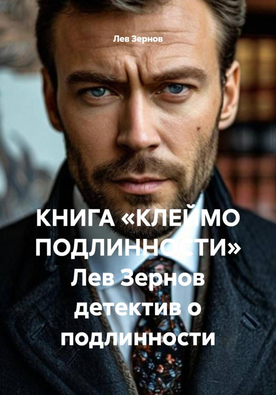 Обложка книги «КНИГА «КЛЕЙМО ПОДЛИННОСТИ» Лев Зернов детектив о подлинности»