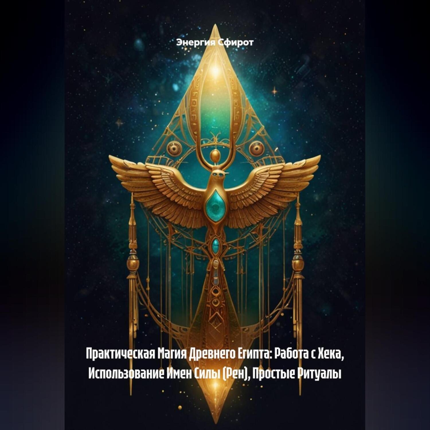 Обложка книги «Практическая Магия Древнего Египта: Работа с Хека, Использование Имен Силы (Рен), Простые Ритуалы»
