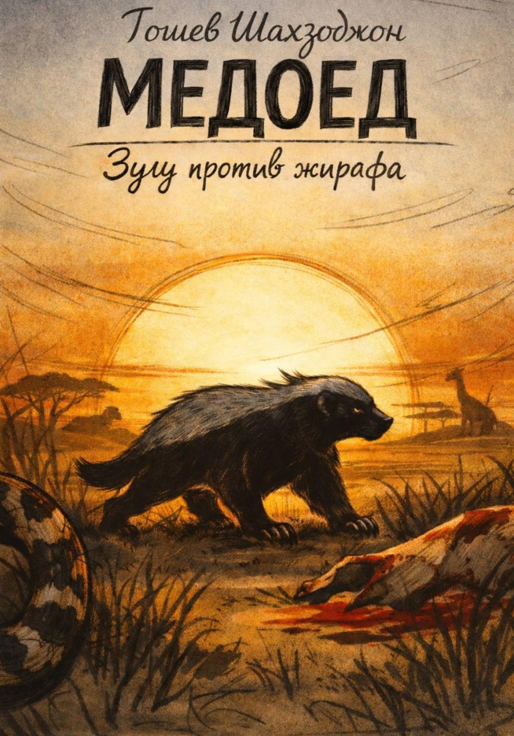 Обложка книги «Медоед: Зулу против жирафа»