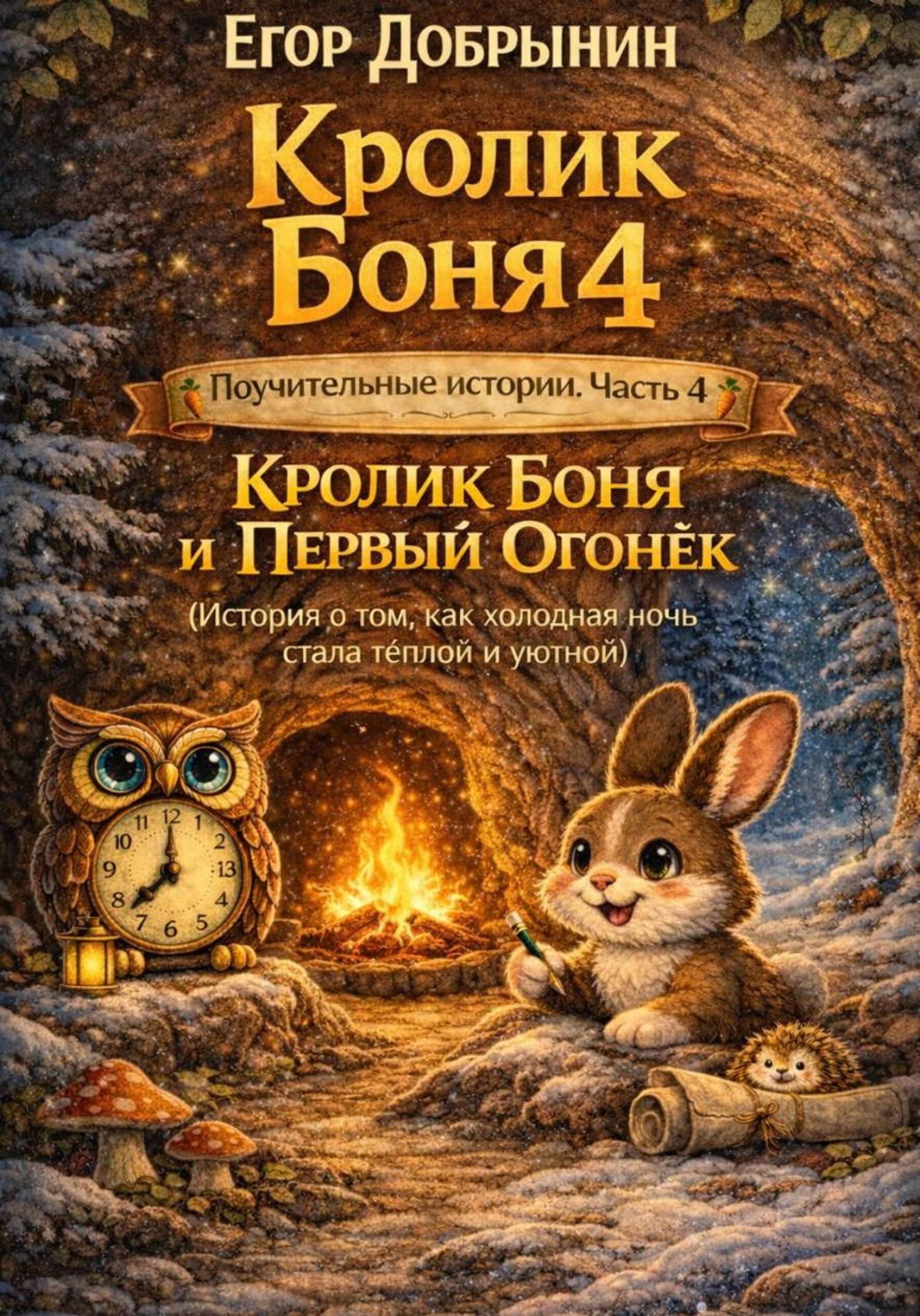 Обложка книги «Кролик Боня 4 и Первый Огонёк»