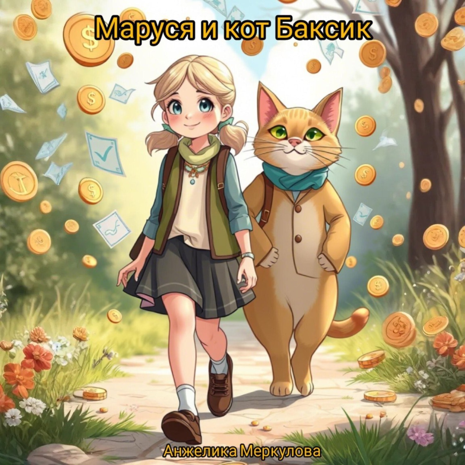 Обложка книги «Маруся и кот Баксик»