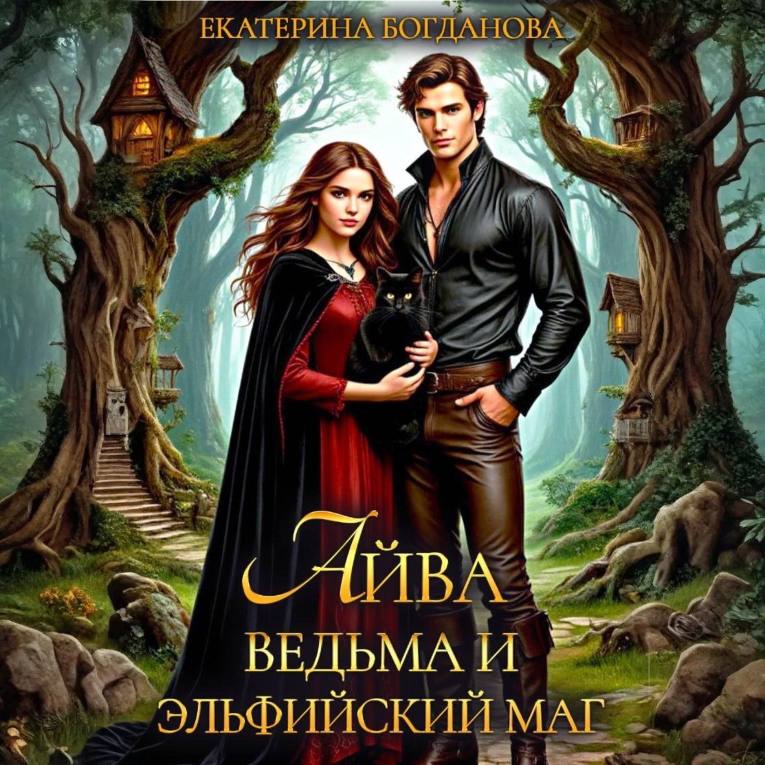 Обложка книги «Айва. Ведьма и эльфийский маг»