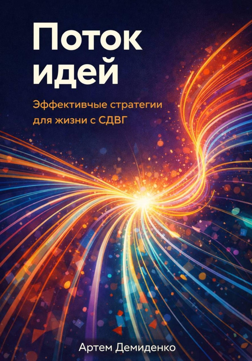 Обложка книги «Поток идей: Эффективные стратегии для жизни с СДВГ»
