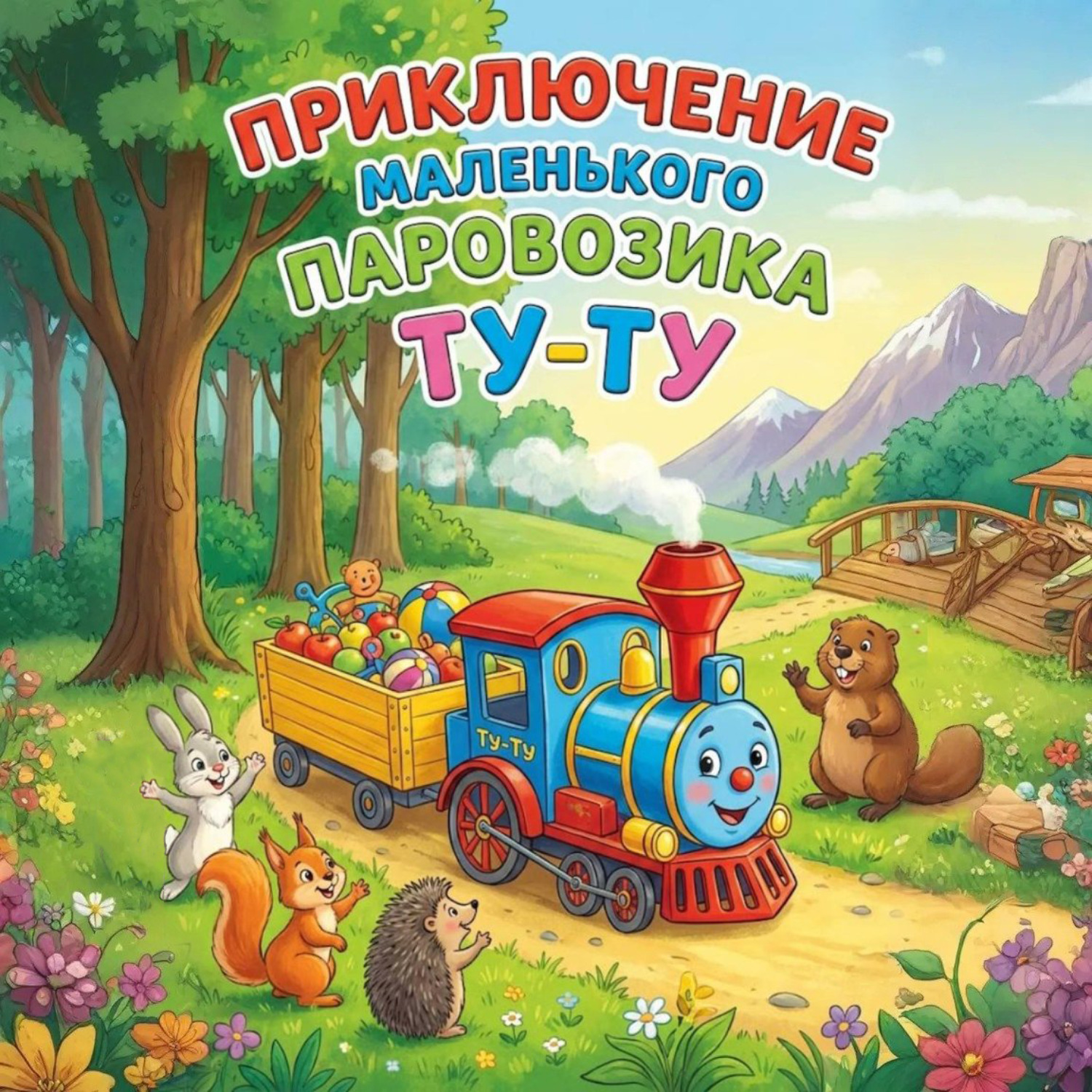Обложка книги «Приключение маленького Паровозика Ту-Ту»