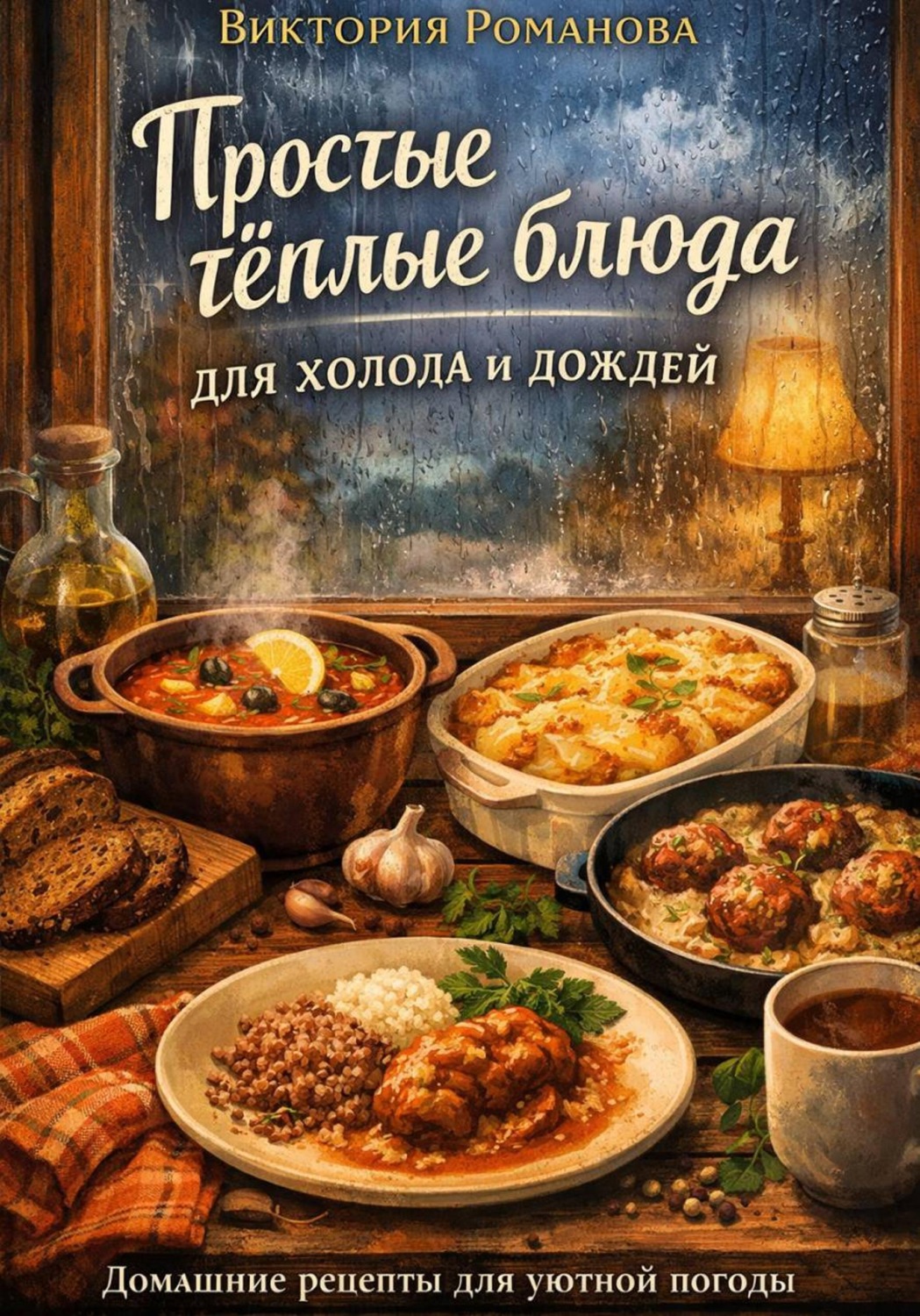 Обложка книги «Простые тёплые блюда для холода и дождей»