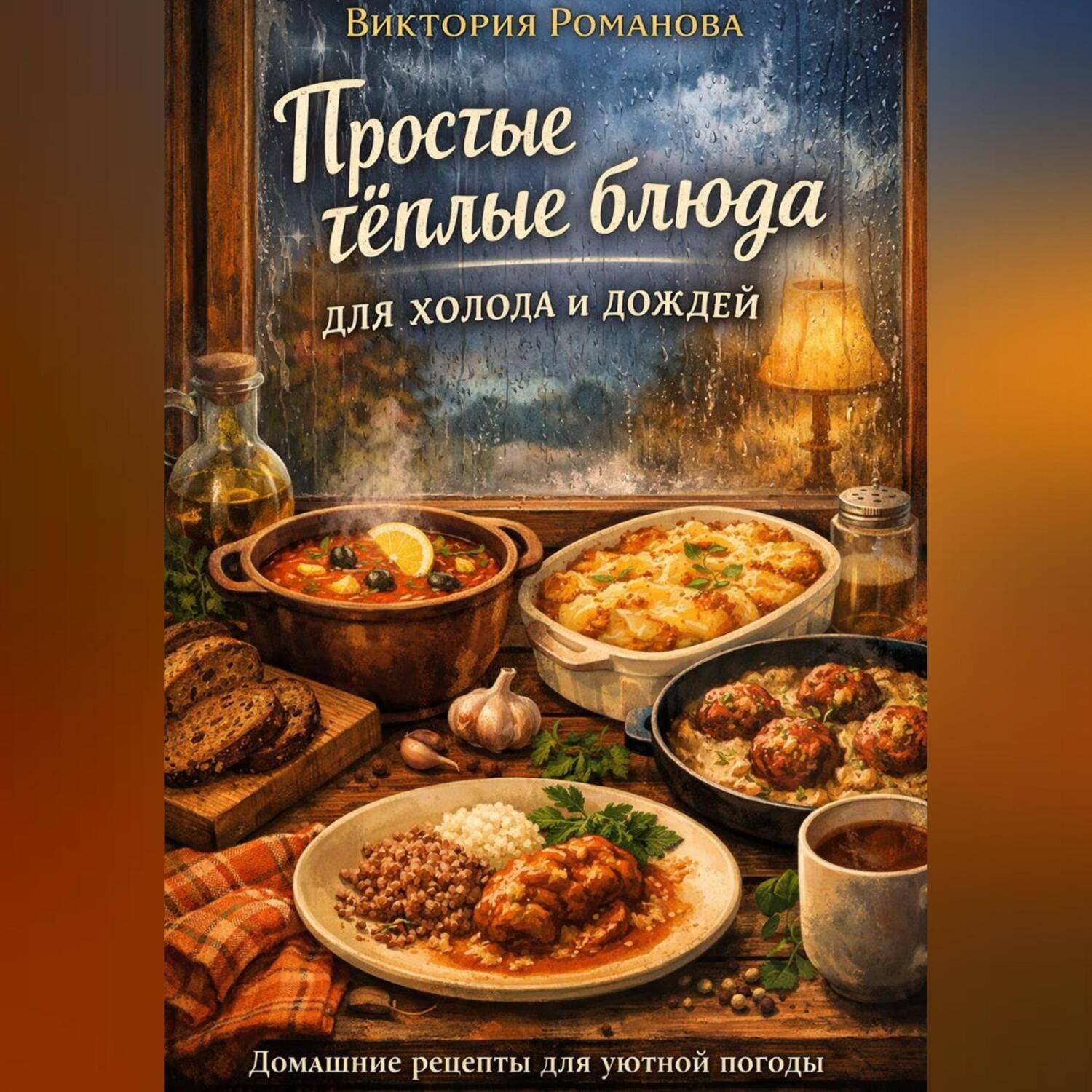 Обложка книги «Простые тёплые блюда для холода и дождей»
