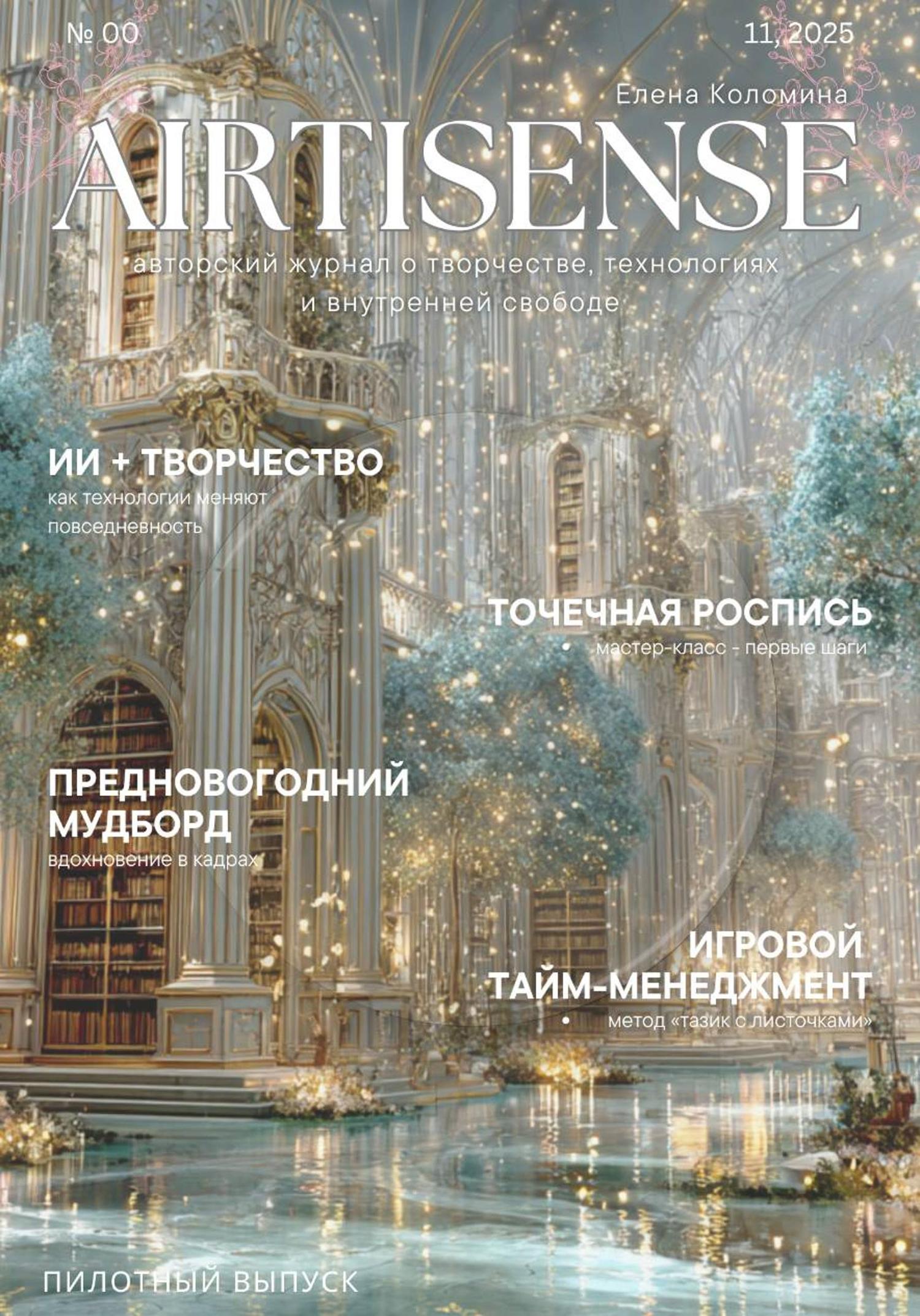 Обложка книги «Авторский цифровой журнал AIrtisense (Выпуск №0 – пилотный)»