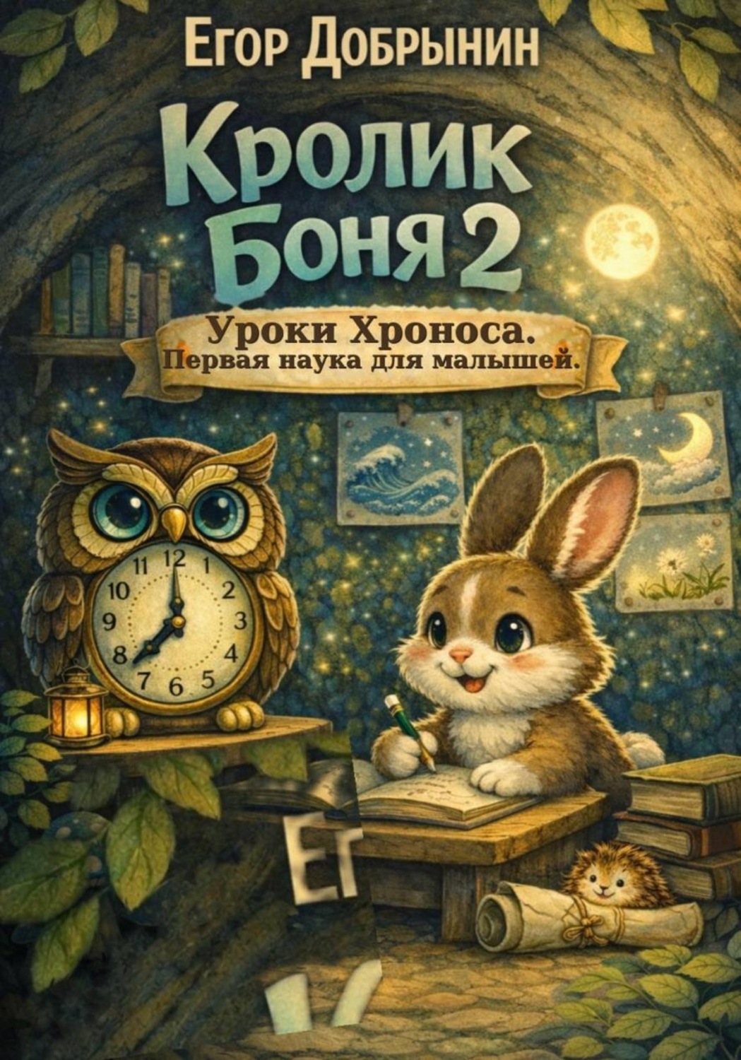 Обложка книги «Кролик Боня 2. Уроки Хроноса. Первая наука для малышей»