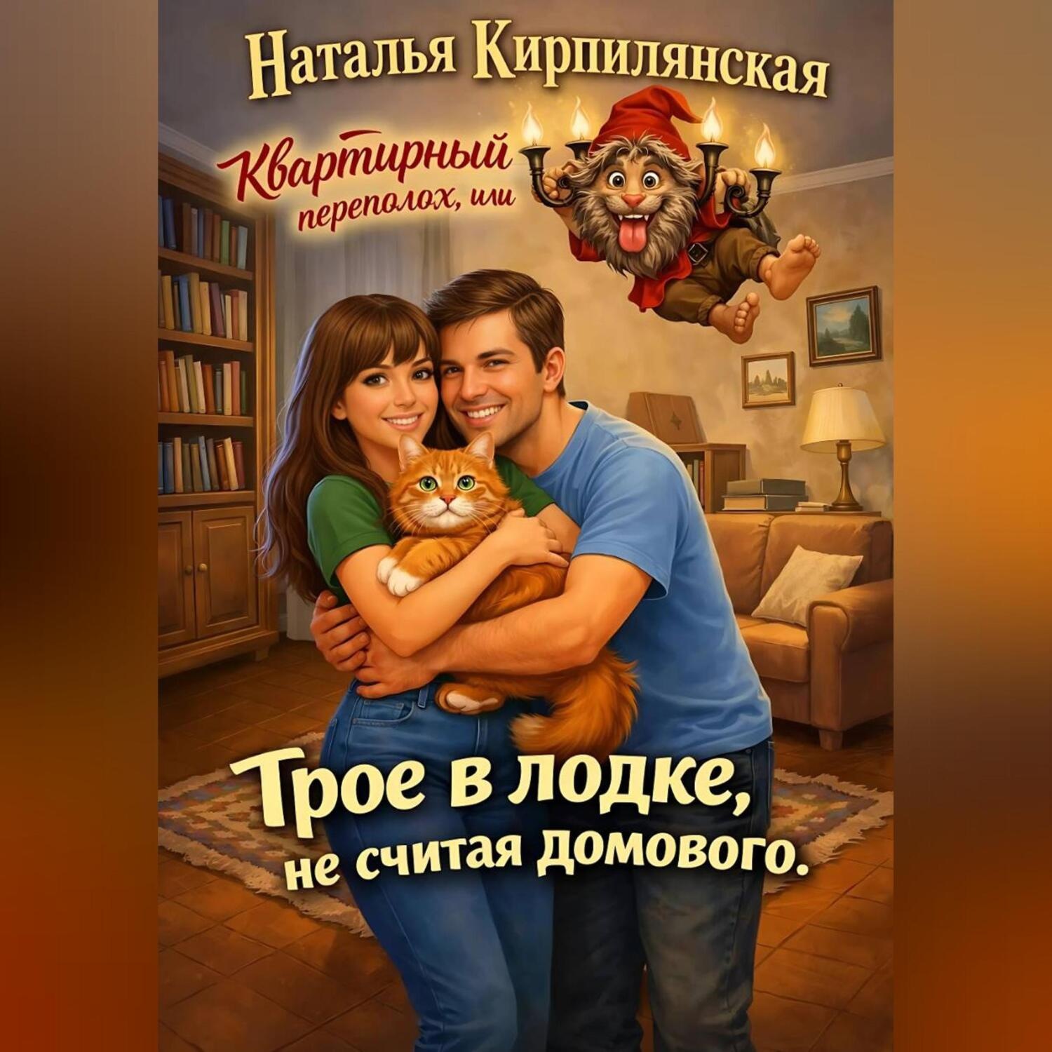 Обложка книги «Квартирный переполох, или Трое в лодке, не считая домового.»