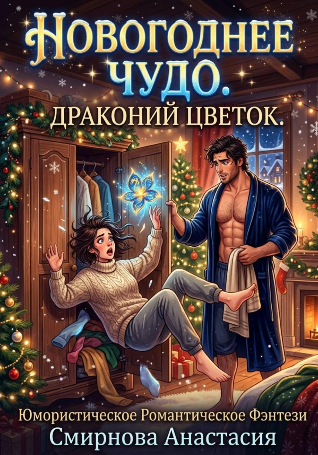 Обложка книги «Новогоднее чудо. Драконий цветок»