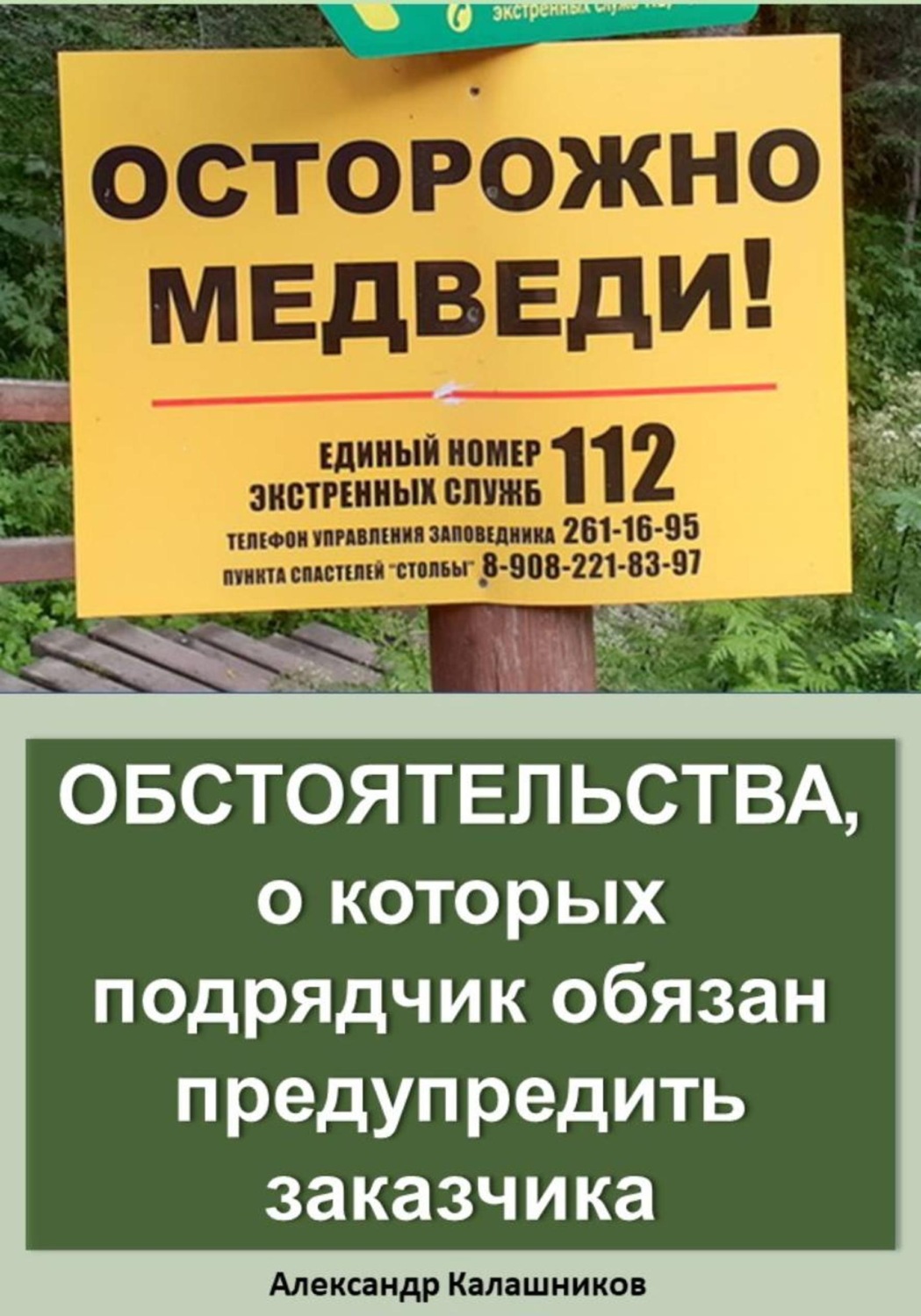 Обложка книги «Обстоятельства, о которых подрядчик обязан предупредить заказчика»