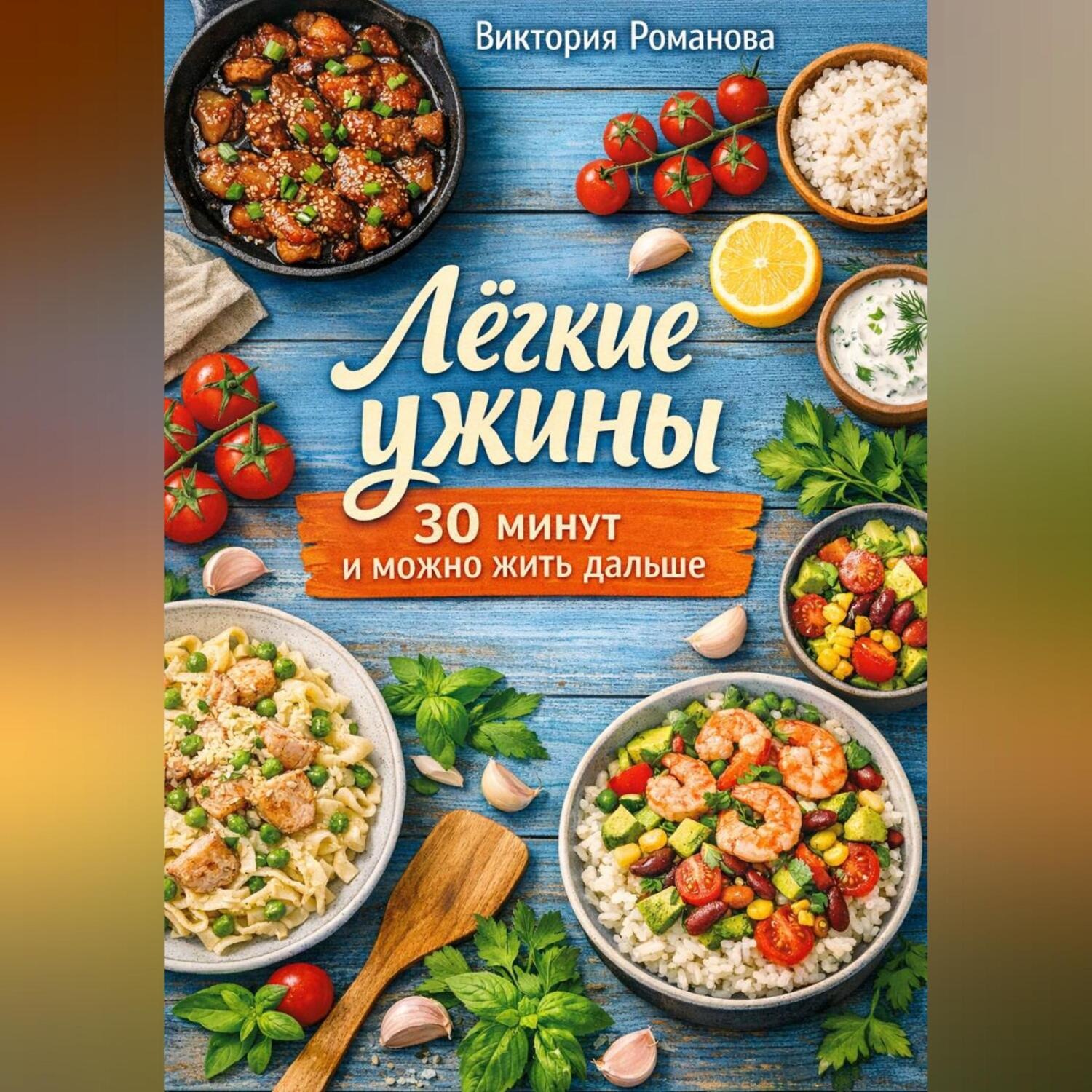 Обложка книги «Лёгкие ужины: 30 минут и можно жить дальше»