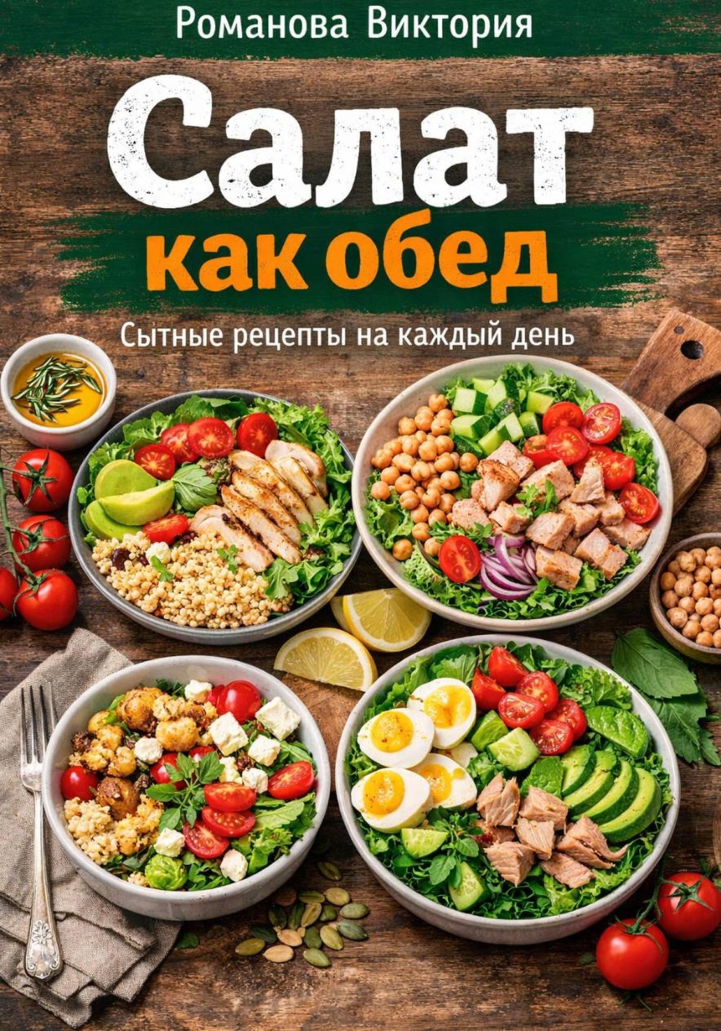 Обложка книги «Салат как обед»