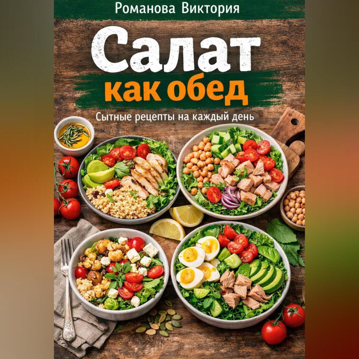 Обложка книги «Салат как обед»