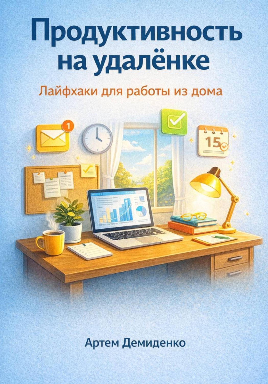 Обложка книги «Продуктивность на удалёнке: Лайфхаки для работы из дома»