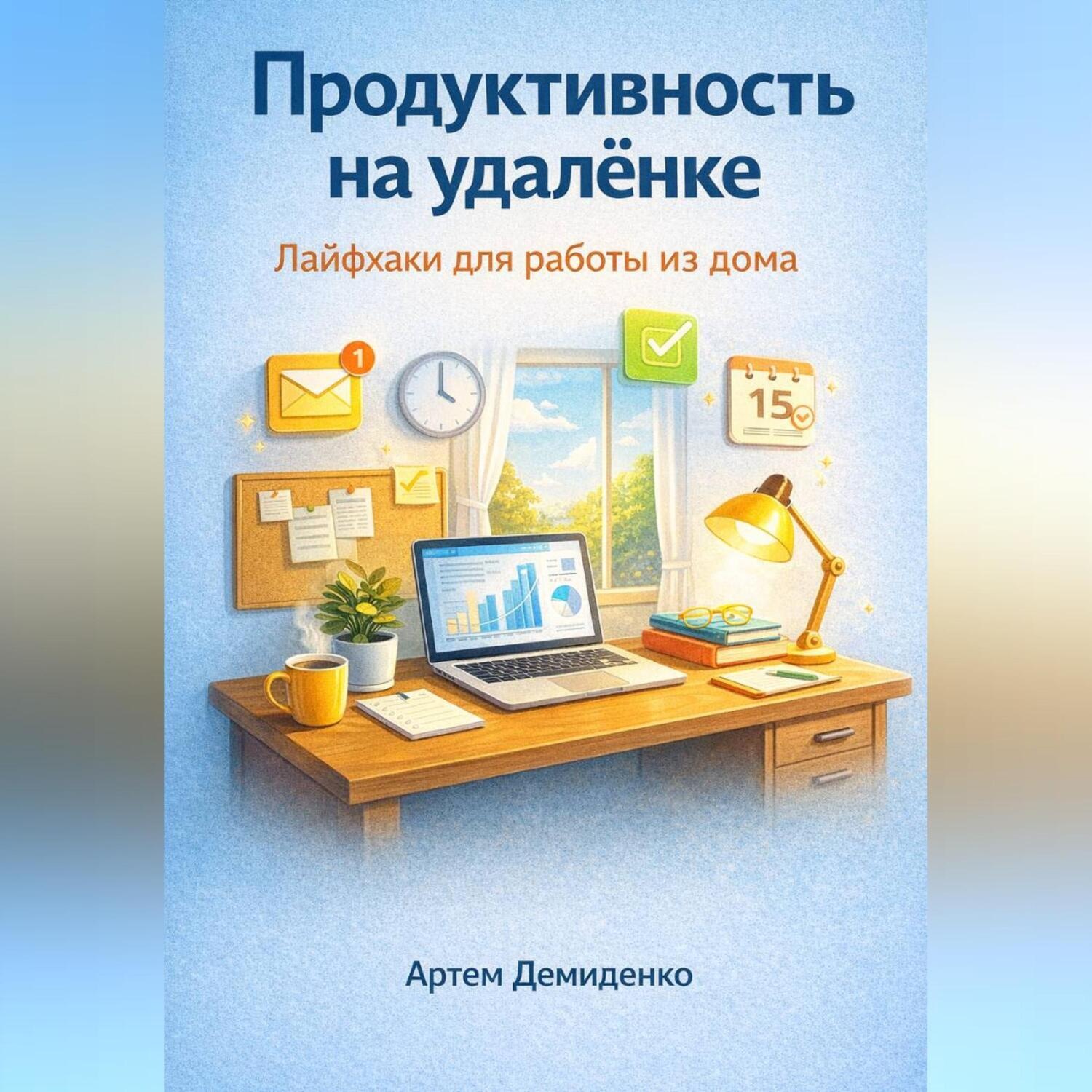 Обложка книги «Продуктивность на удалёнке: Лайфхаки для работы из дома»