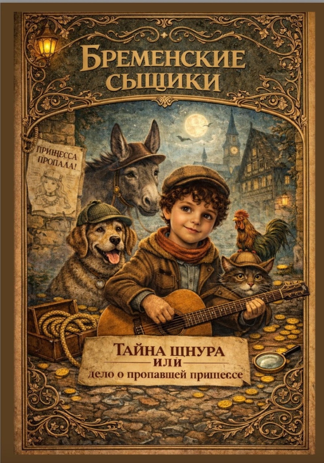 Обложка книги «Бременские сыщики: тайна шнура, или дело о пропавшей принцессе»