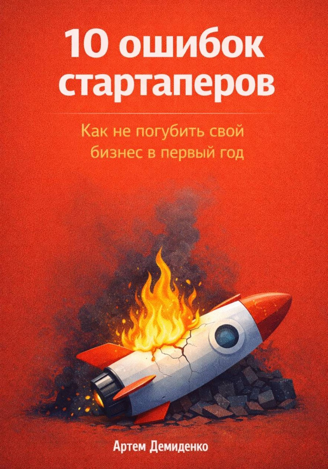 Обложка книги «10 ошибок стартаперов: Как не погубить свой бизнес в первый год»