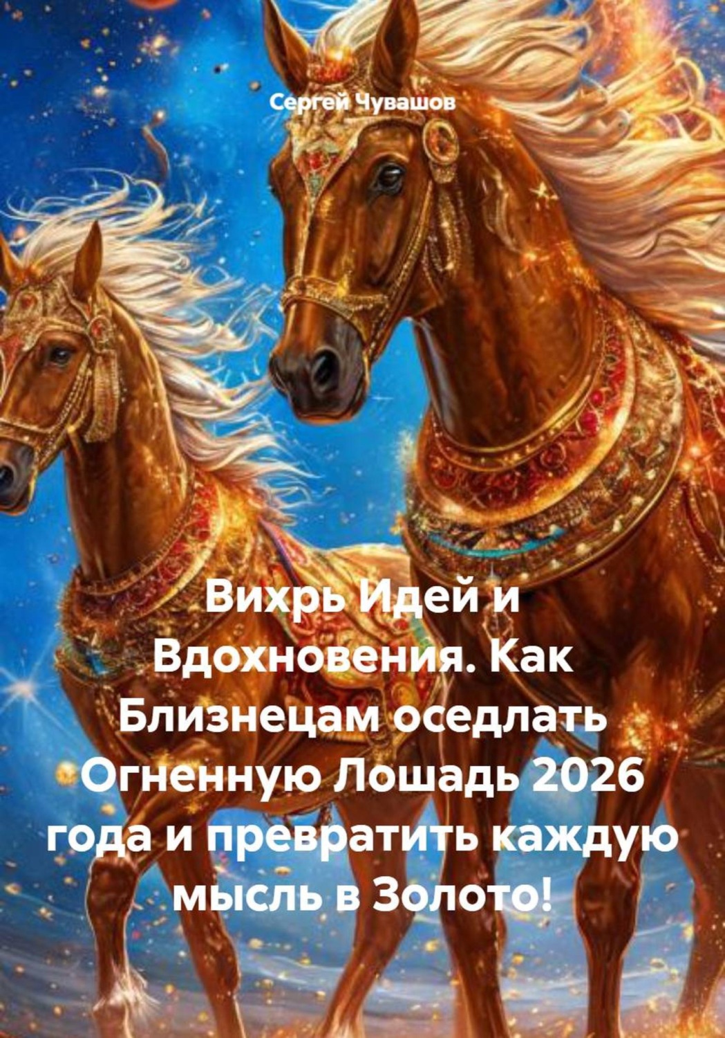 Обложка книги «Вихрь Идей и Вдохновения. Как Близнецам оседлать Огненную Лошадь 2026 года и превратить каждую мысль в Золото!»