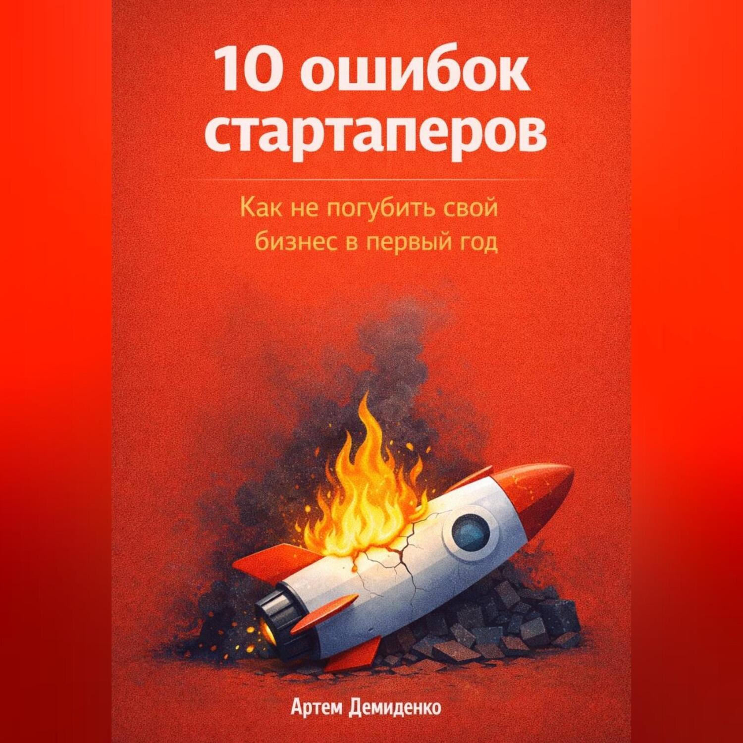 Обложка книги «10 ошибок стартаперов: Как не погубить свой бизнес в первый год»
