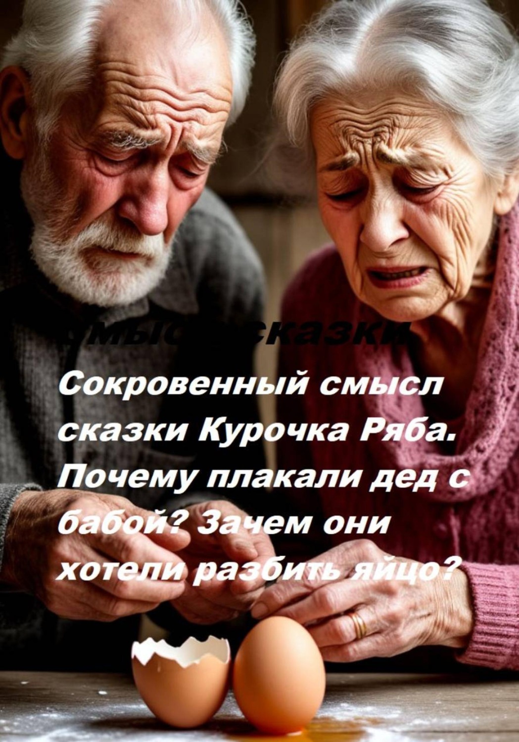 Обложка книги «Сокровенный смысл сказки Курочка Ряба. Почему плакали дед с бабой? Зачем они хотели разбить яйцо?»