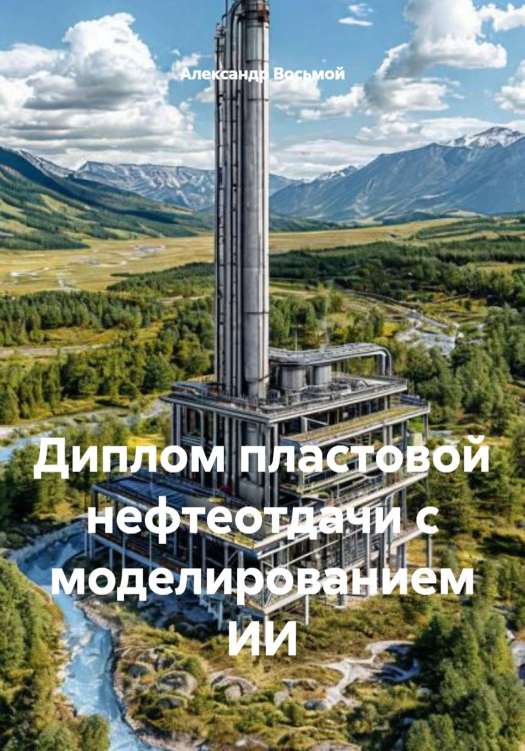Обложка книги «Диплом пластовой нефтеотдачи с моделированием ИИ»