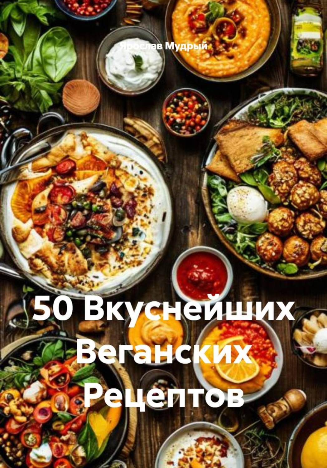 Обложка книги «50 Вкуснейших Веганских Рецептов»
