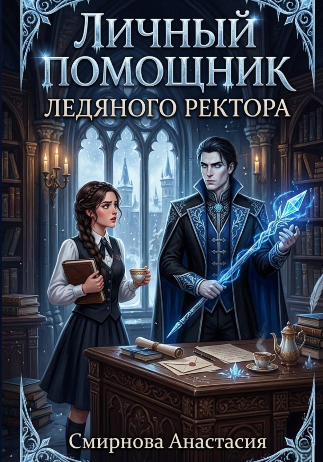 Обложка книги «Личный помощник, ледяного ректора!»