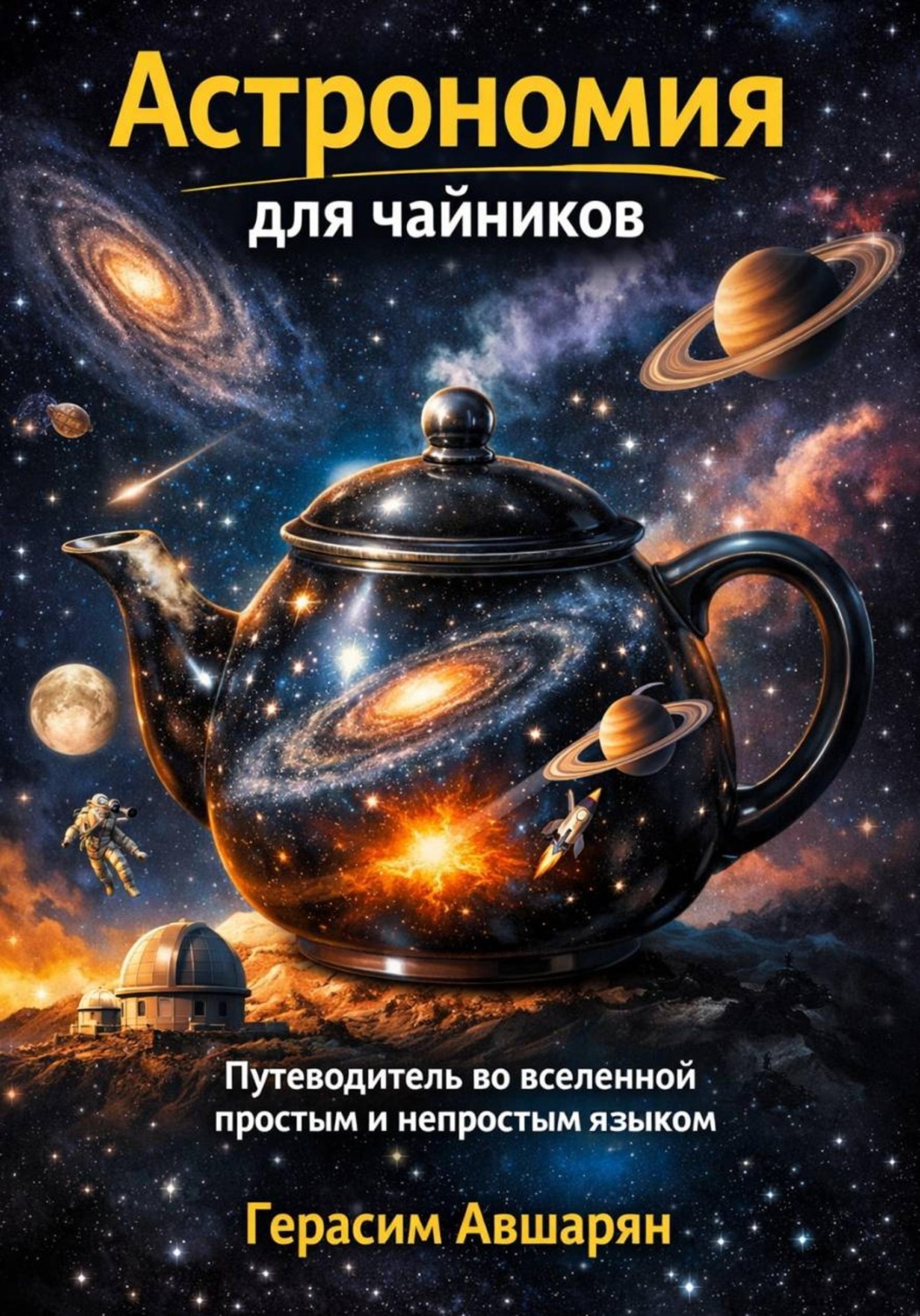 Обложка книги «Астрономия для чайников. Путеводитель во вселенной простым и непростым языком»