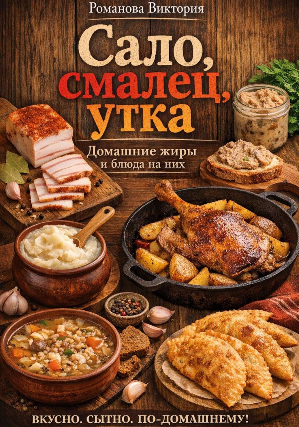 Обложка книги «Сало, смалец, утка: домашние жиры и блюда на них»