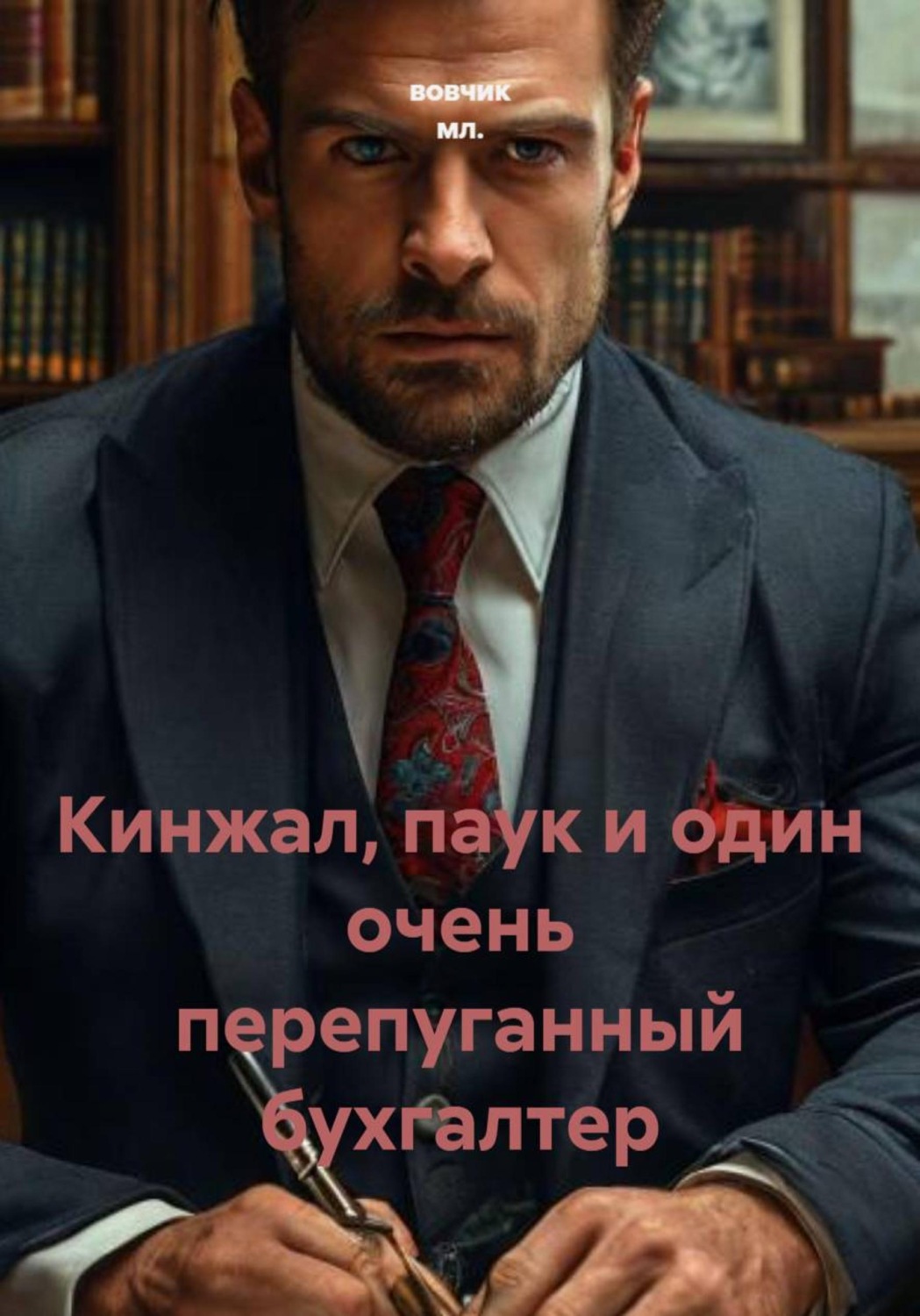 Обложка книги «Кинжал, паук и один очень перепуганный бухгалтер»