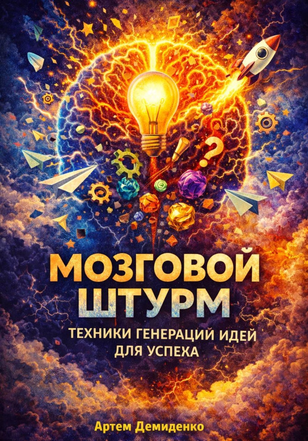 Обложка книги «Мозговой штурм: Техники генерации идей для успеха»
