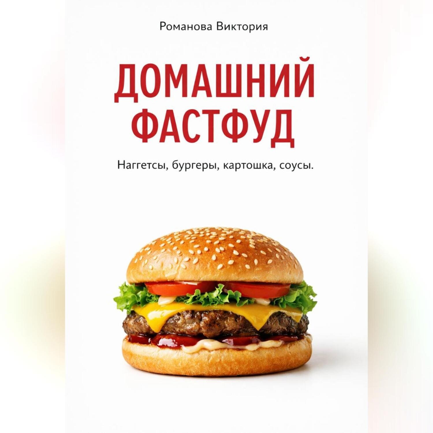 Обложка книги «Домашний фастфуд: наггетсы, бургеры, картошка, соусы»