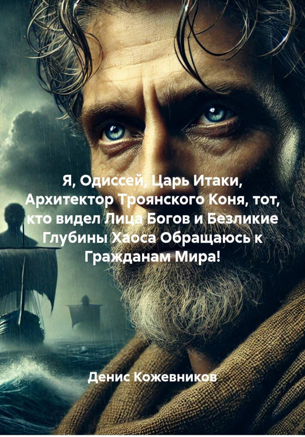 Обложка книги «Я, Одиссей, Царь Итаки, Архитектор Троянского Коня, тот, кто видел Лица Богов и Безликие Глубины Хаоса Обращаюсь к Гражданам Мира!»