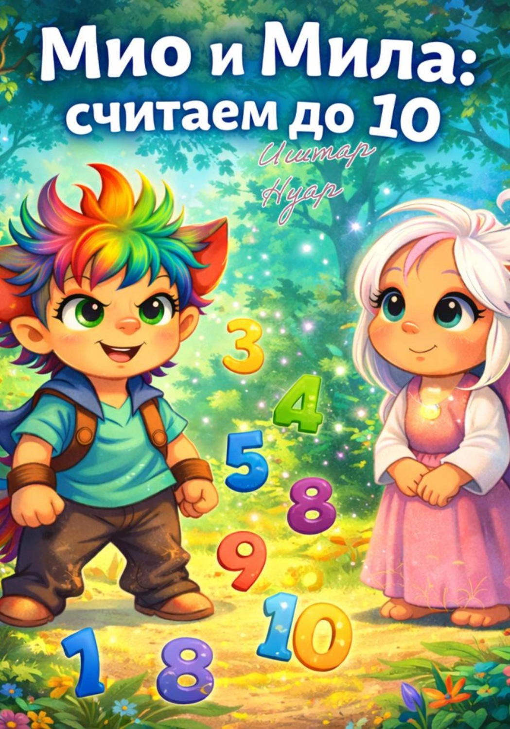Обложка книги «Мио и Мила: считаем до 10»